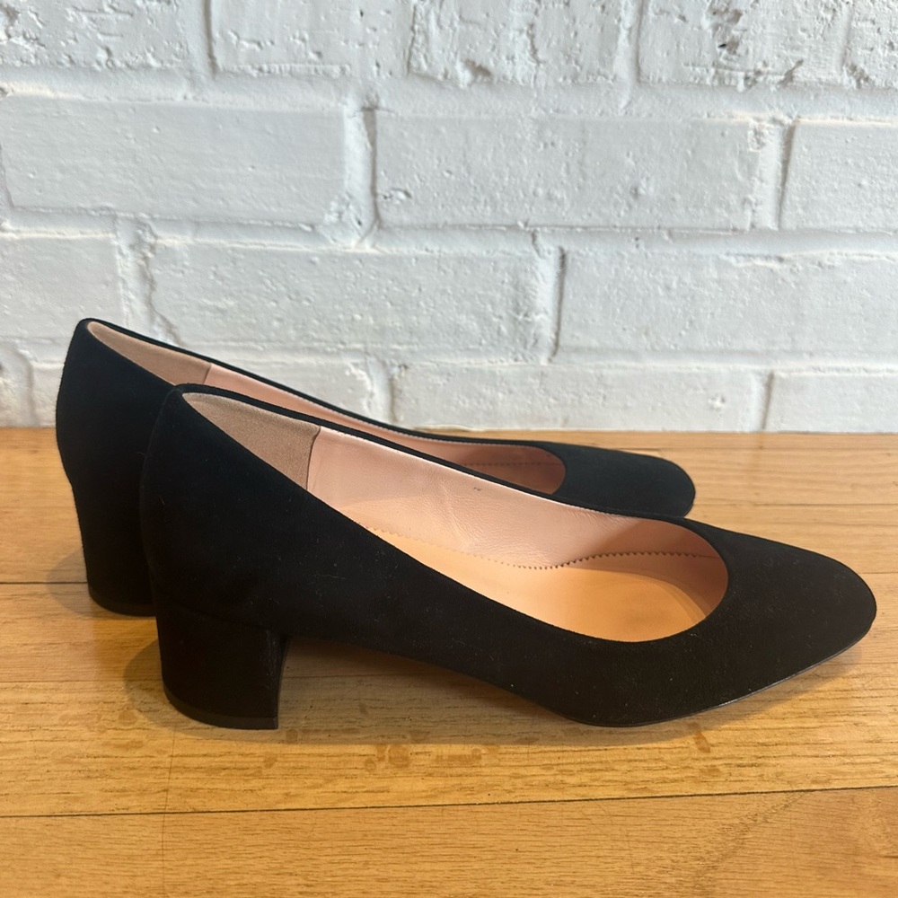 J.Crew Kate black suede heel